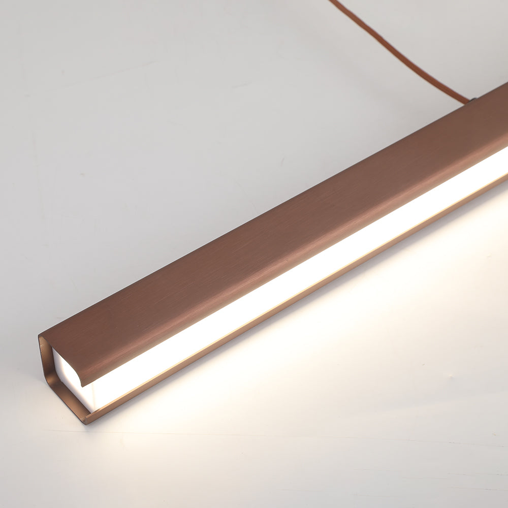 Smukła designerska nowoczesna lampa wisząca LED liniowa – Funkcjonalne oświetlenie liniowe
