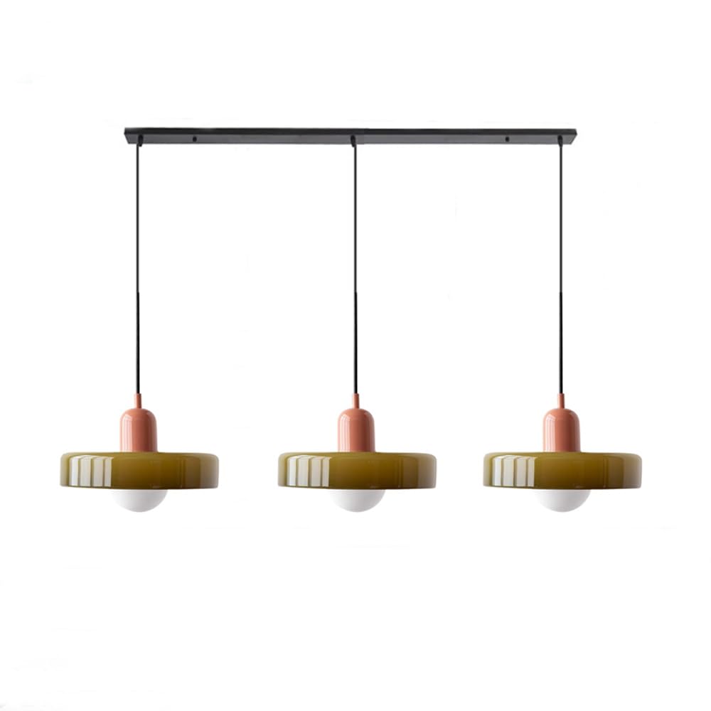 Nowoczesna Lampa Wisząca – Regulowana Lampa Sufitowa z 3 Szklanymi Kloszami
