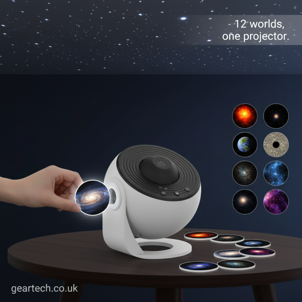 Oszałamiający galaktyką projektor nocnego nieba 360°