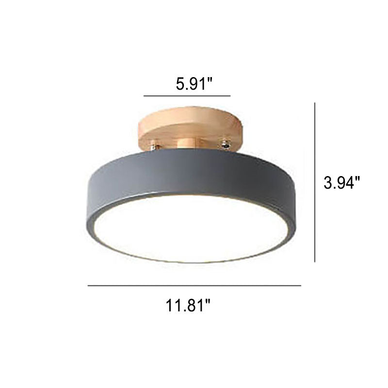 Wpuszczana skandynawska lampa sufitowa LED do wnętrz