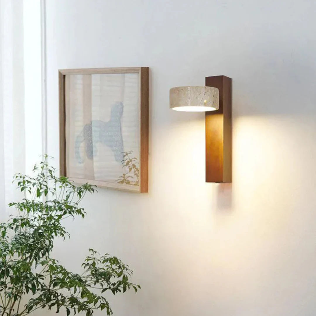 Regulowana obrotowa cylindryczna lampa ścienna kinkietowa
