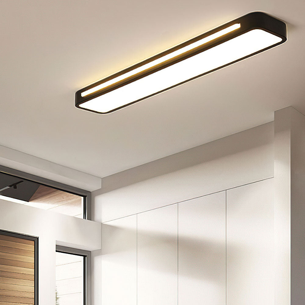 Nordycka minimalistyczna długa lampa sufitowa LED