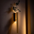 Wielofunkcyjny wazon lampa ścienna - łatwy w przyklejeniu