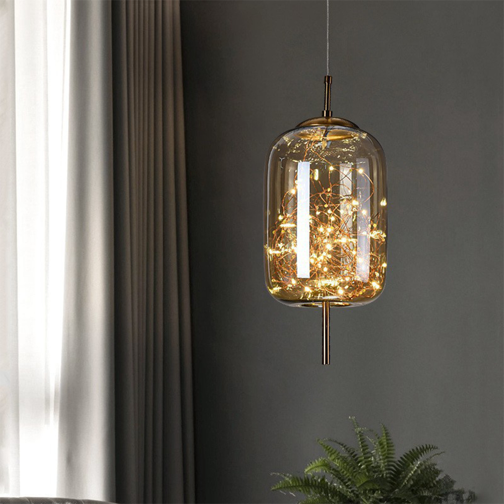 Nowoczesna szklana lampa sufitowa LED – idealna do przestrzeni domowych