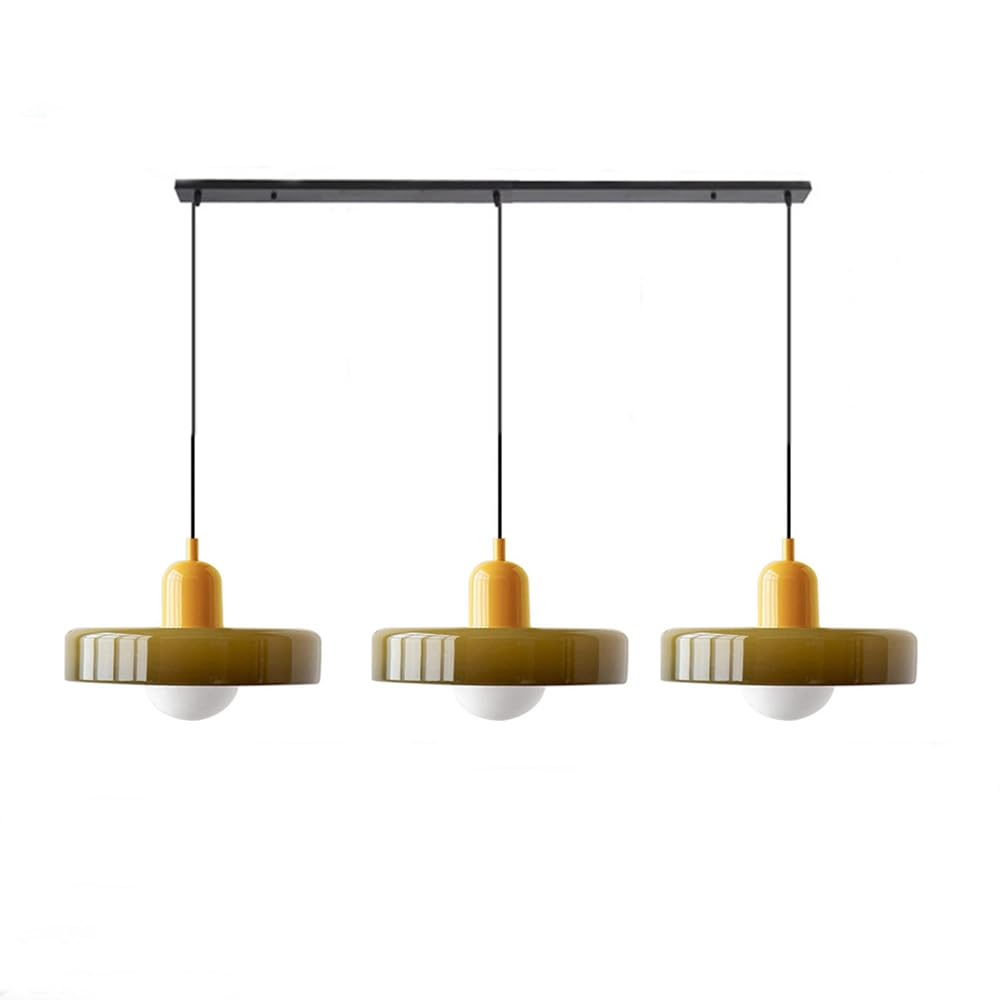 Nowoczesna Lampa Wisząca – Regulowana Lampa Sufitowa z 3 Szklanymi Kloszami