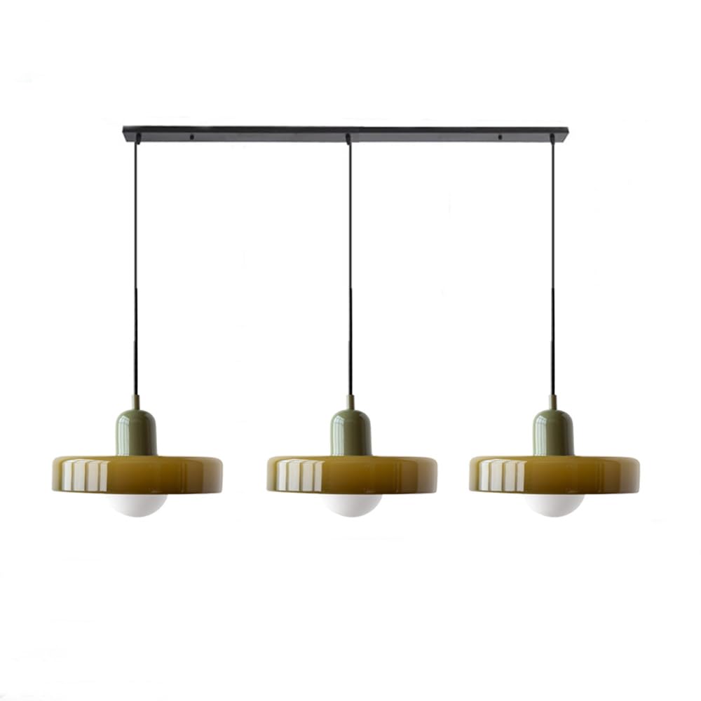 Nowoczesna Lampa Wisząca – Regulowana Lampa Sufitowa z 3 Szklanymi Kloszami