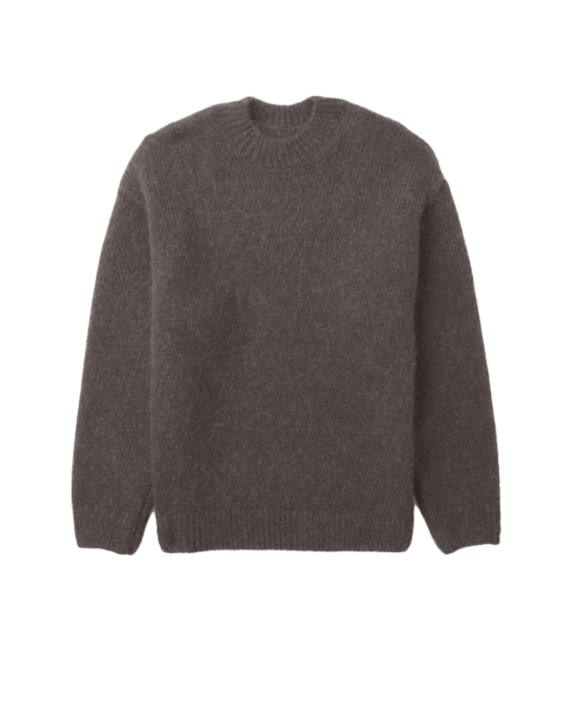 Męski Sweter Dzianinowy Teksturowany Długi Rękaw Dopasowany Krój