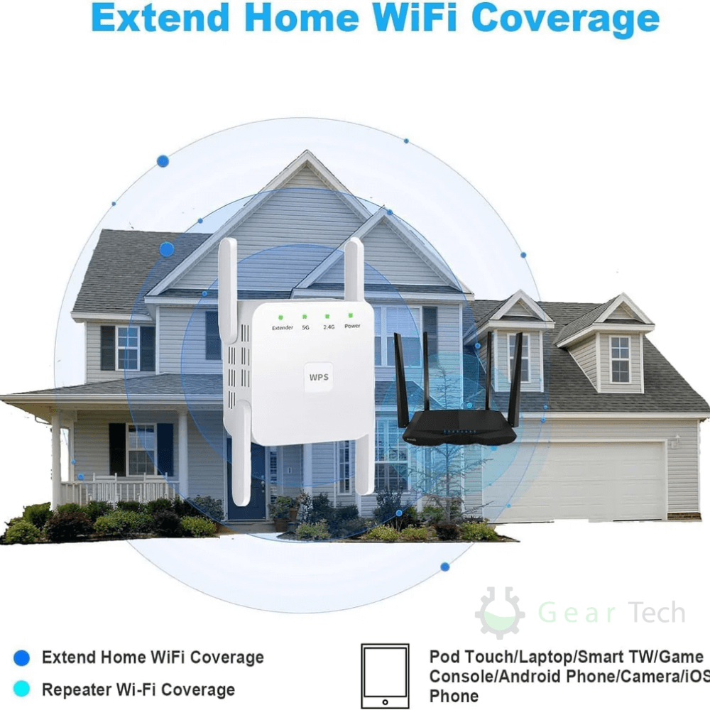 Mocny UltraXtend 5G Wzmacniacz WiFi