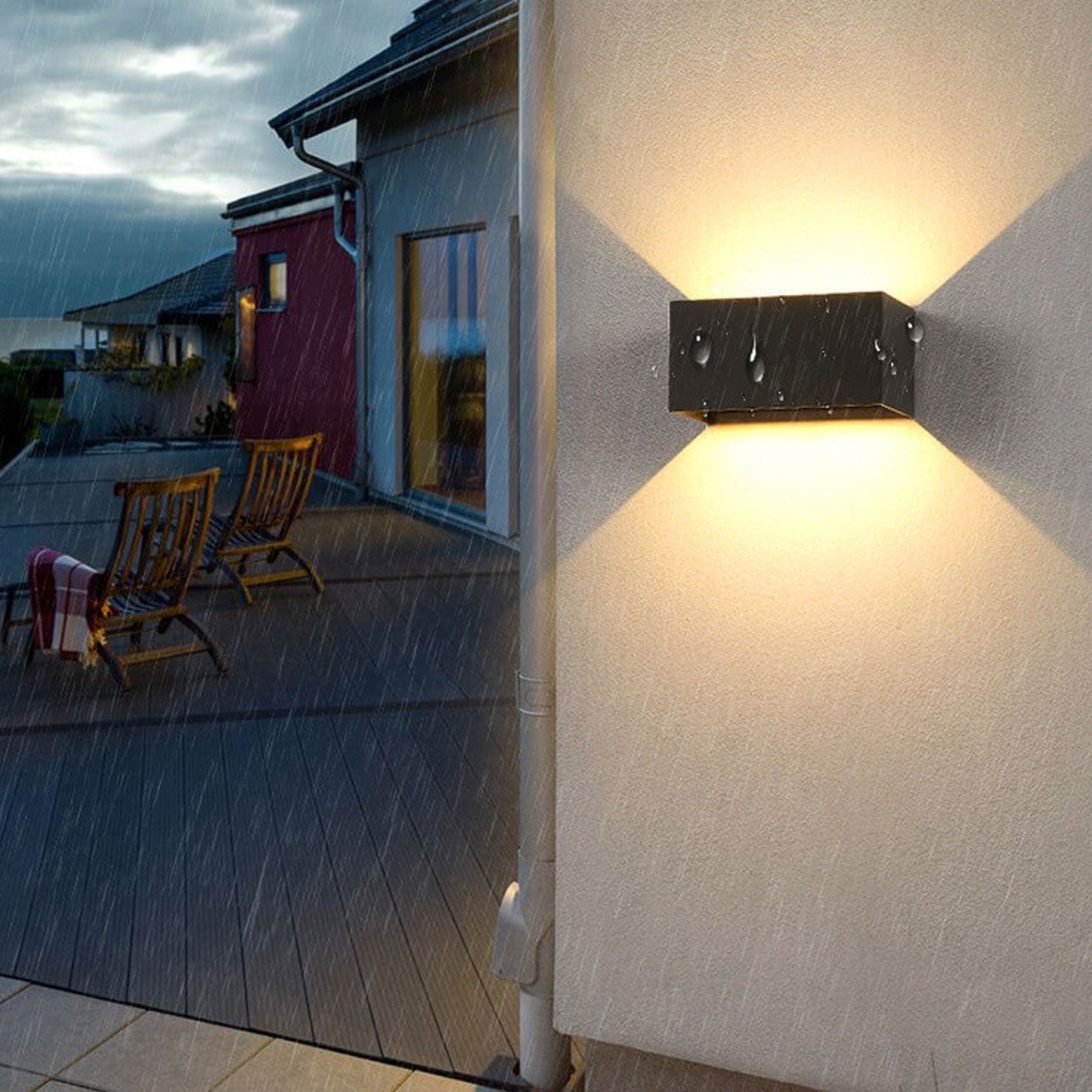 Jasna energooszczędna lampa LED zewnętrzna