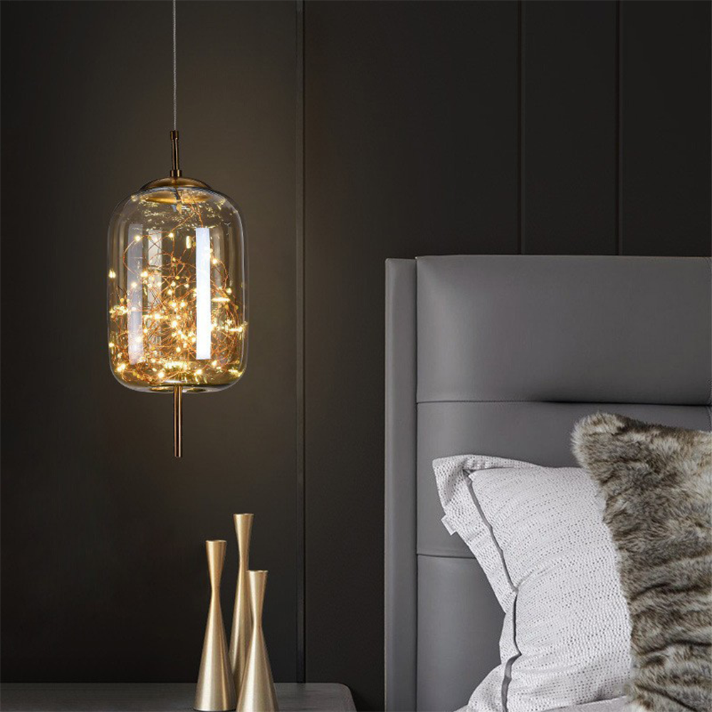 Nowoczesna szklana lampa sufitowa LED – idealna do przestrzeni domowych