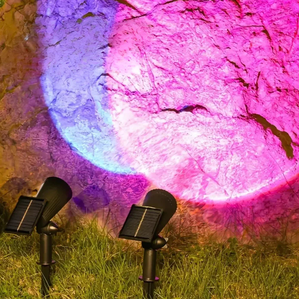 Regulowany reflektor ogrodowy zasilany energią słoneczną