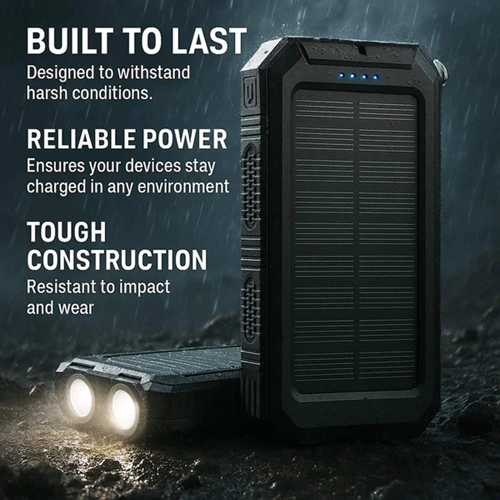 Mocny Power Bank Słoneczny do Pleneru – 20000mAh