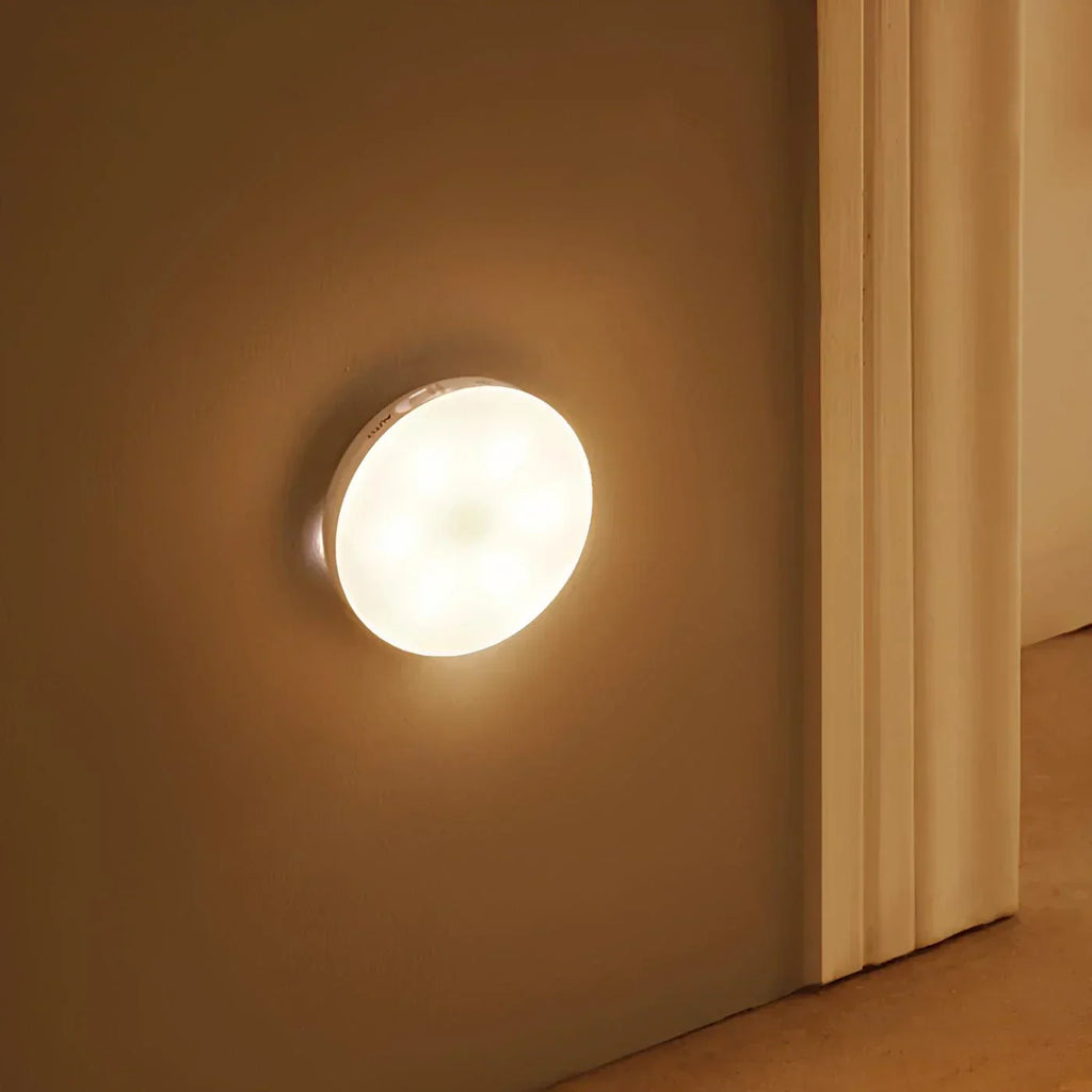 Automatyczna energooszczędna okrągła lampa LED z czujnikiem ruchu
