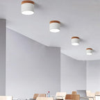 Smukła cylindryczna lampa sufitowa LED punktowa