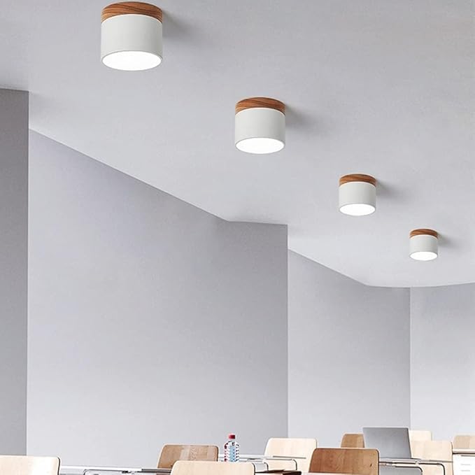 Smukła cylindryczna lampa sufitowa LED punktowa