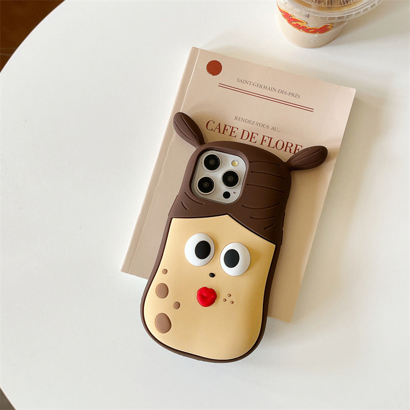 Stylowe etui na telefon z zabawnym 3D rysunkowym wzorem