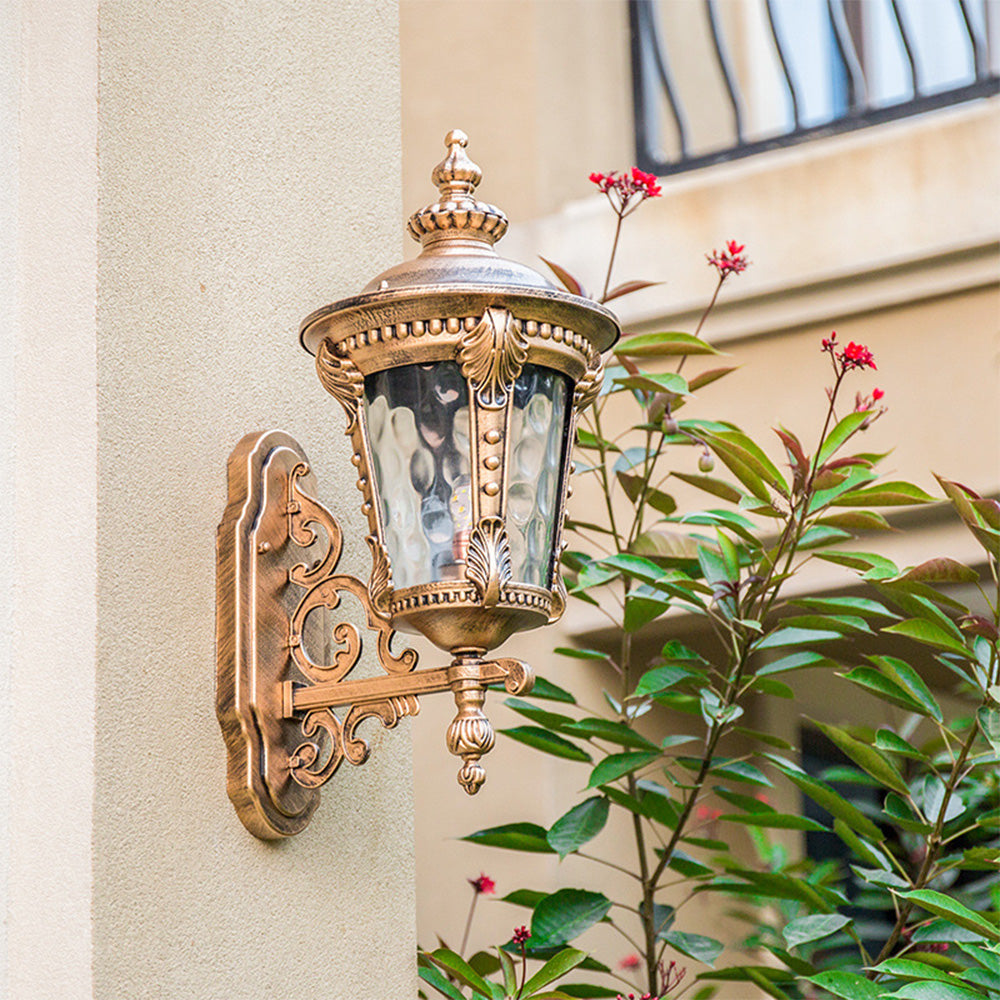 Wodoodporna lampa ścienna zewnętrzna w stylu vintage