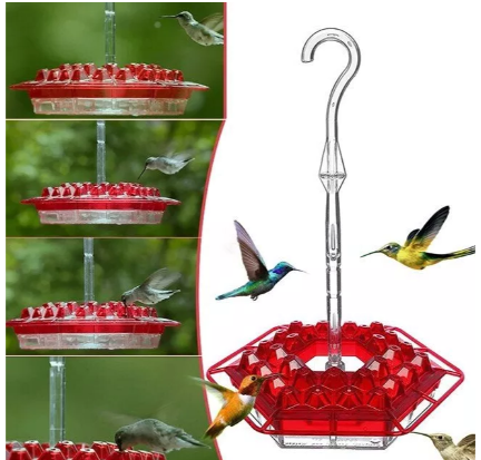Elegancki zewnętrzny karmnik dla kolibrów z ochroną przed mrówkami