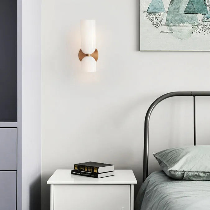 Współczesna Szklana Lampa Ścienna LED – Minimalistyczne Oświetlenie Wnętrz
