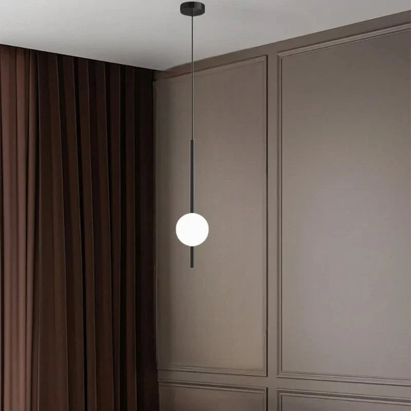 Nowoczesna nordycka okrągła lampa wisząca LED sufitowa