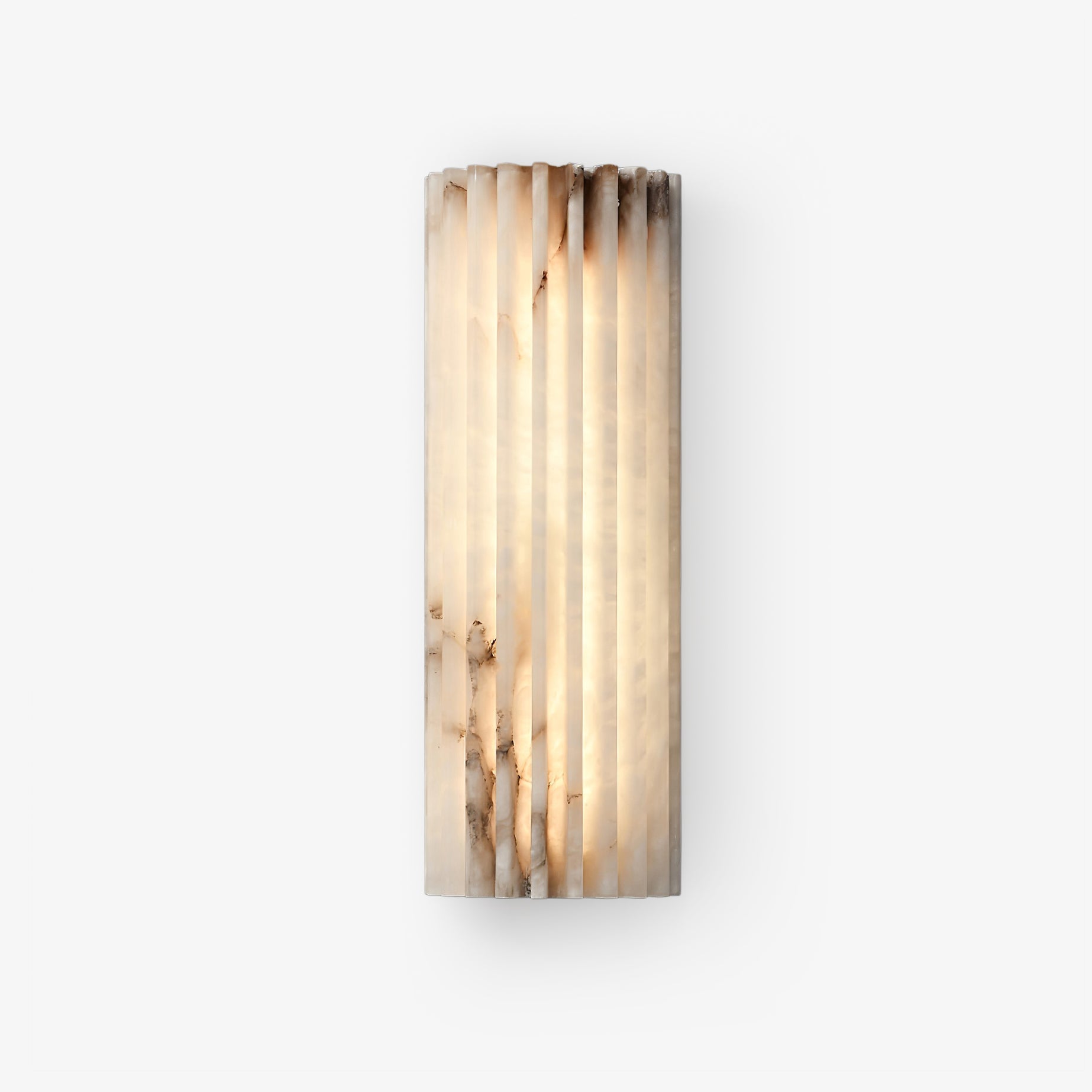 Estetyczna lampa ścienna z alabastru
