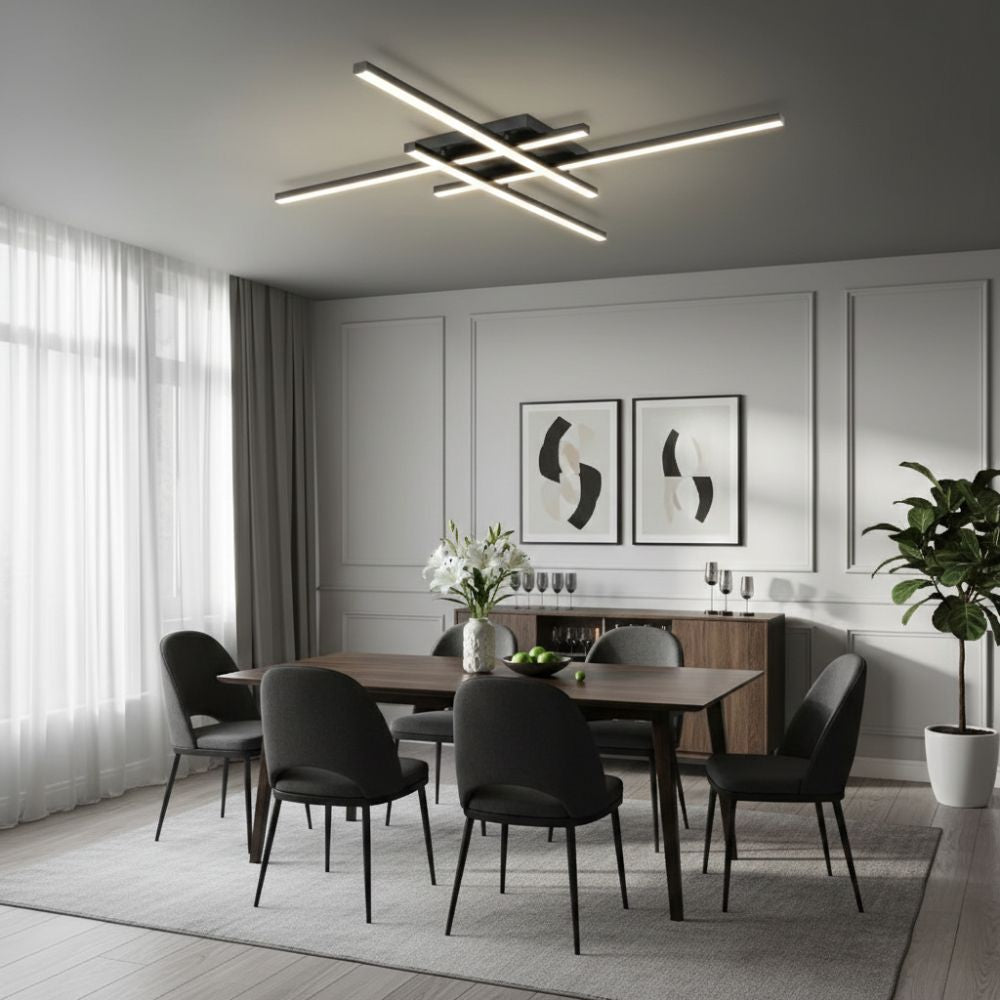 Minimalistyczna lampa sufitowa LED – nowoczesne oświetlenie wnętrz