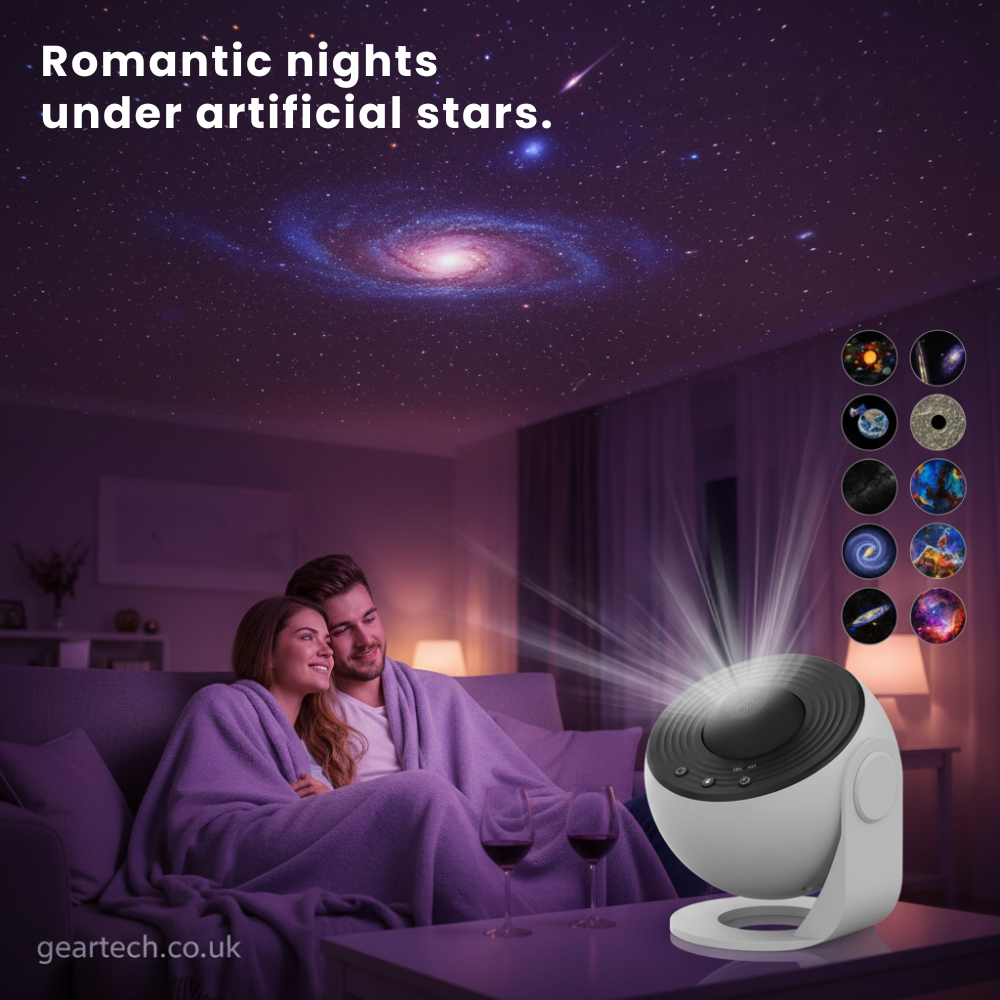 Oszałamiający galaktyką projektor nocnego nieba 360°