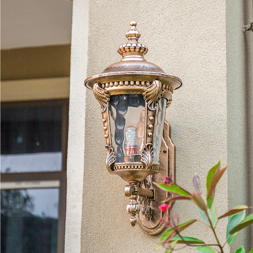 Wodoodporna lampa ścienna zewnętrzna w stylu vintage