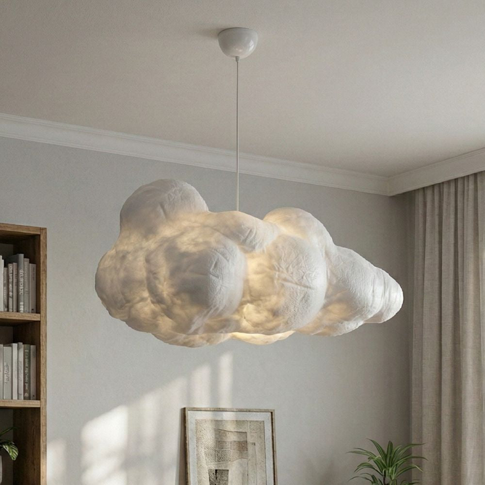 Nowoczesna lampa sufitowa typu „cloud” z regulowaną wysokością