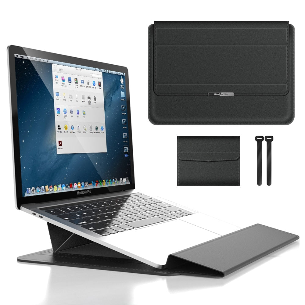 Ochronna torba na laptopa z wbudowaną podstawką