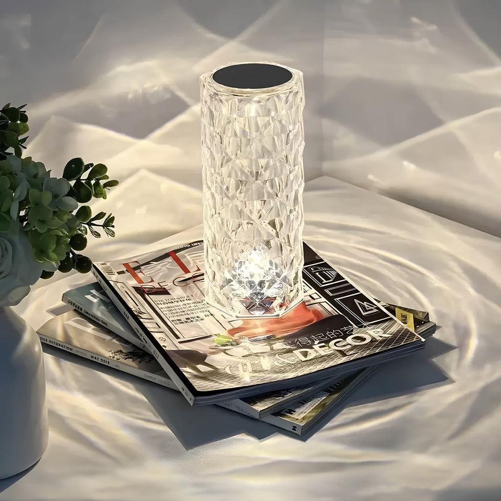 Nowoczesna lampa kryształowa z funkcją one touch