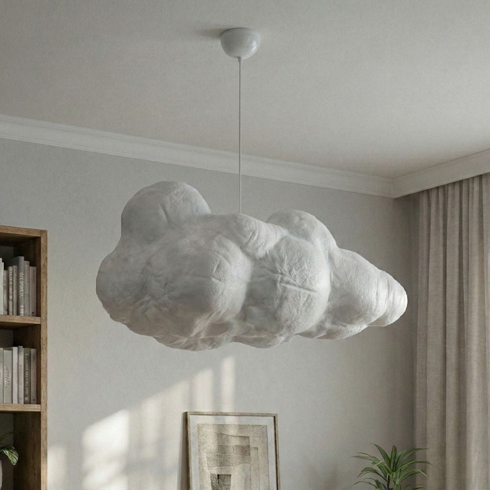 Nowoczesna lampa sufitowa typu „cloud” z regulowaną wysokością