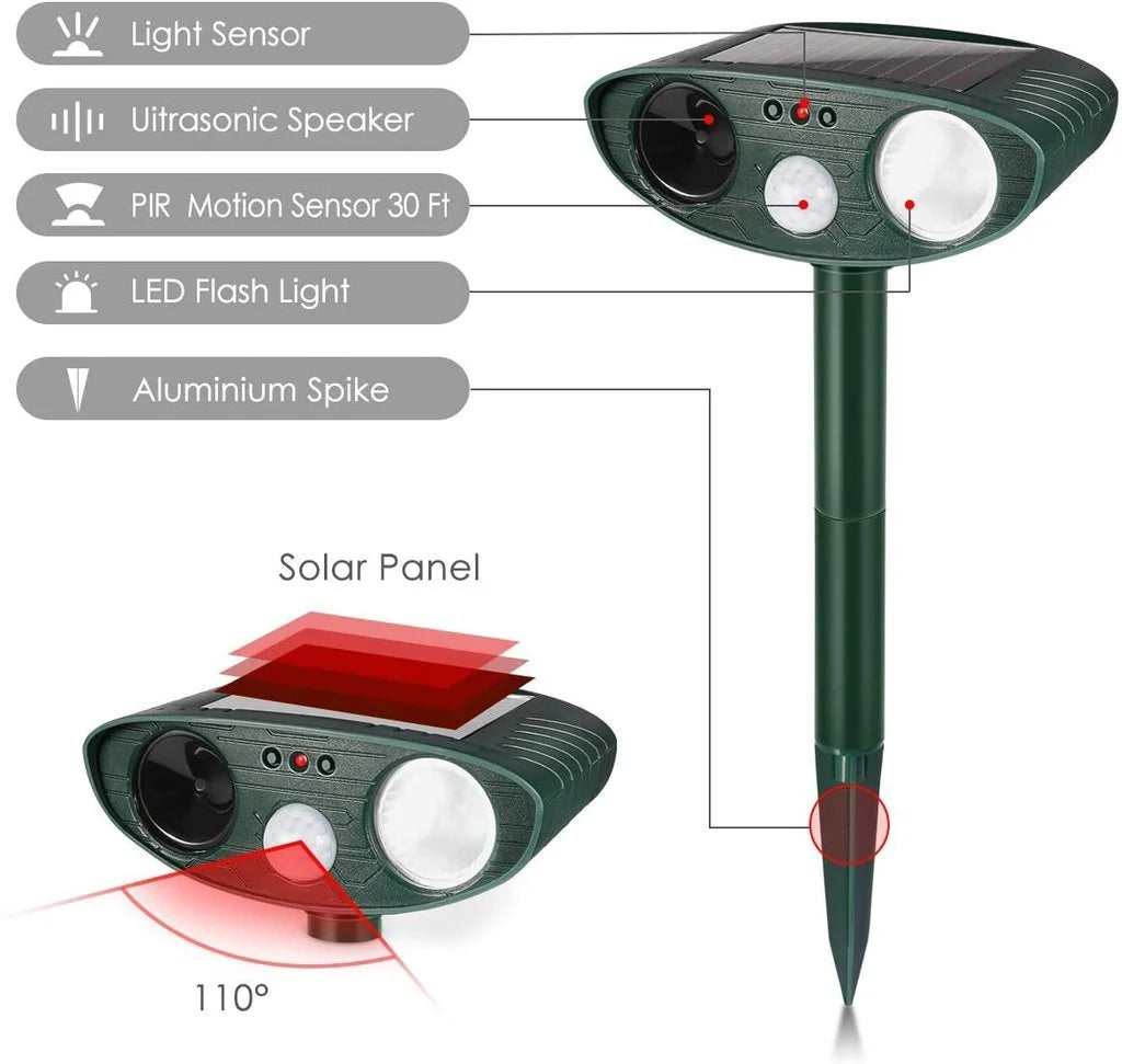 Zaawansowany solarny odstraszacz jeleni – pozbądź się jeleni w ciągu 48 godzin