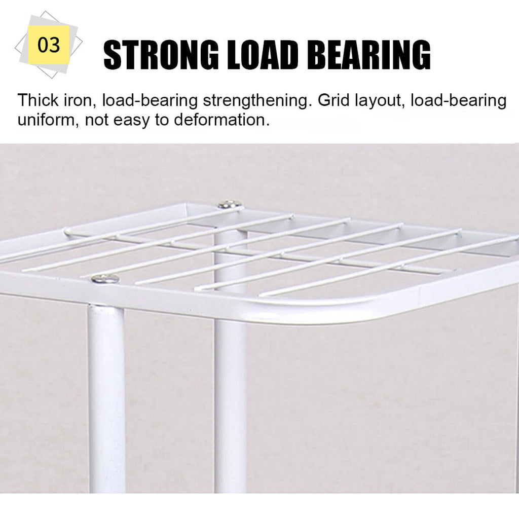 Wysoki 8-poziomowy stojak na doniczki do użytku wewnątrz i na zewnątrz