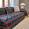 Żywe eleganckie geometryczne kolory pokrowiec na kanapę boho