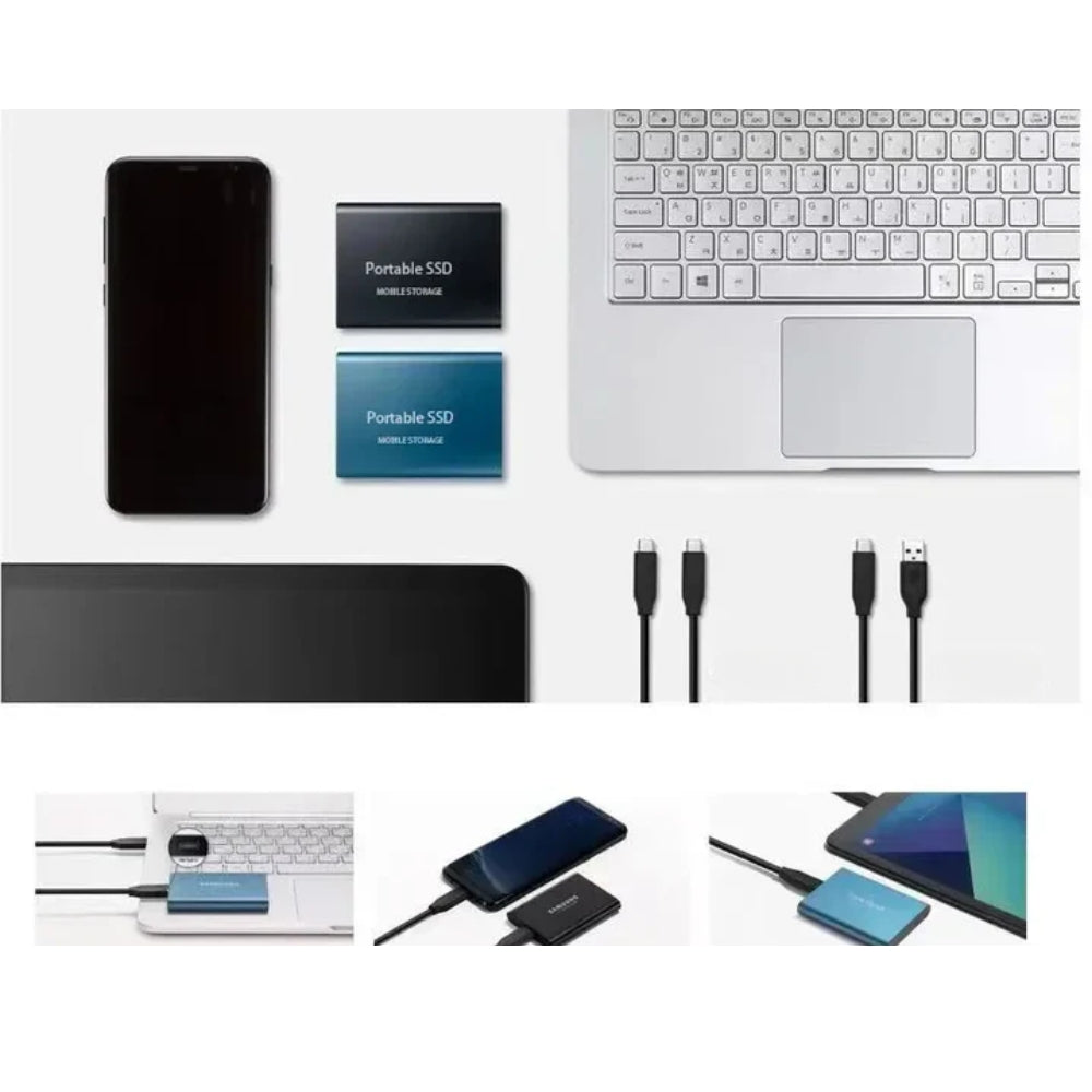 Przenośny zewnętrzny dysk twardy SSD z pamięcią USB do codziennego użytku