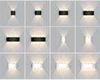 Wodoodporna zewnętrzna lampa LED ogrodowa smukła energooszczędna lampa