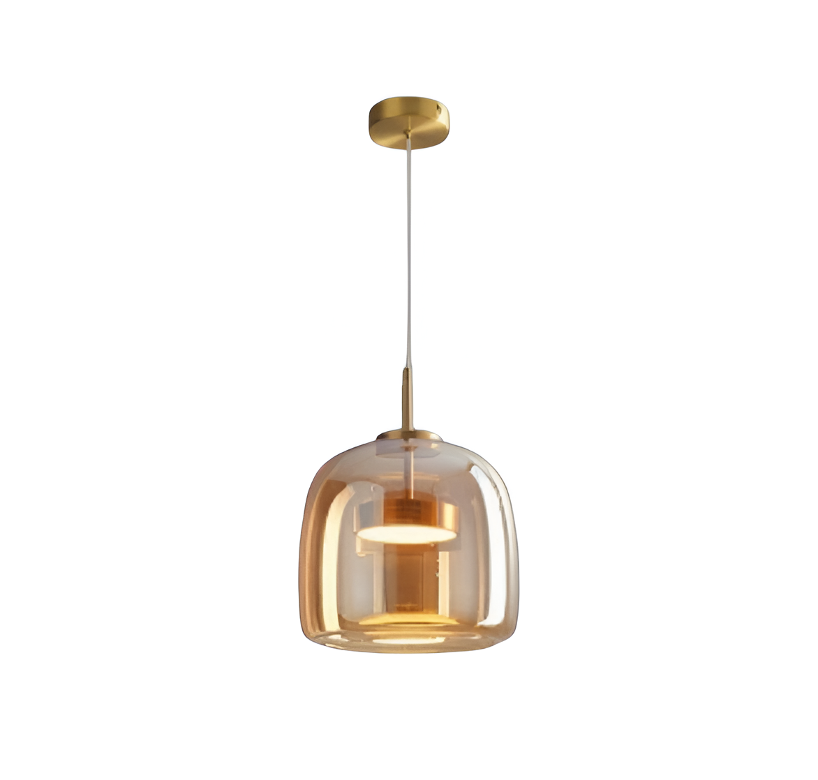 Stylowa lampa wisząca LED w stylu retro z połowy wieku