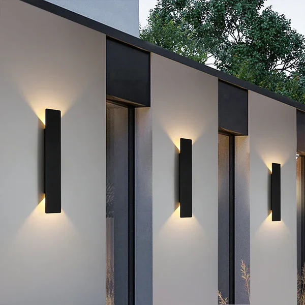 Wydajna solidna wodoodporna zewnętrzna lampa ścienna LED