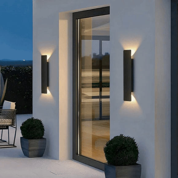 Wydajna solidna wodoodporna zewnętrzna lampa ścienna LED