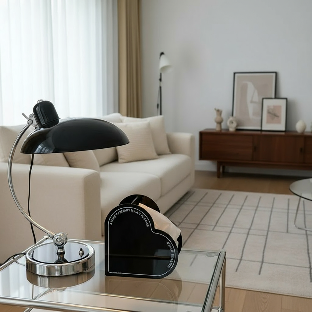 Nowoczesna lampa stołowa w stylu Bauhaus