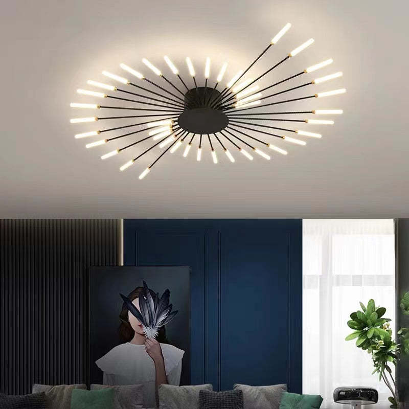 Nowoczesna lśniąca LED lampa sufitowa
