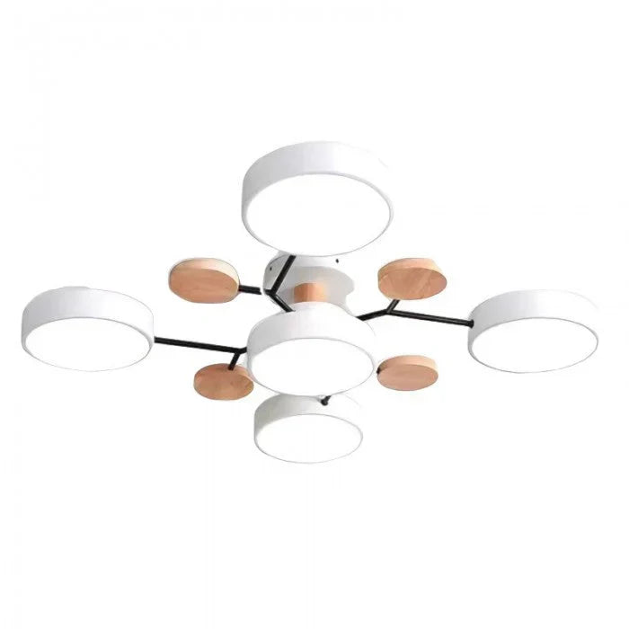 Stylowa Skandynawska Lampa Sufitowa LED Wieloramienna