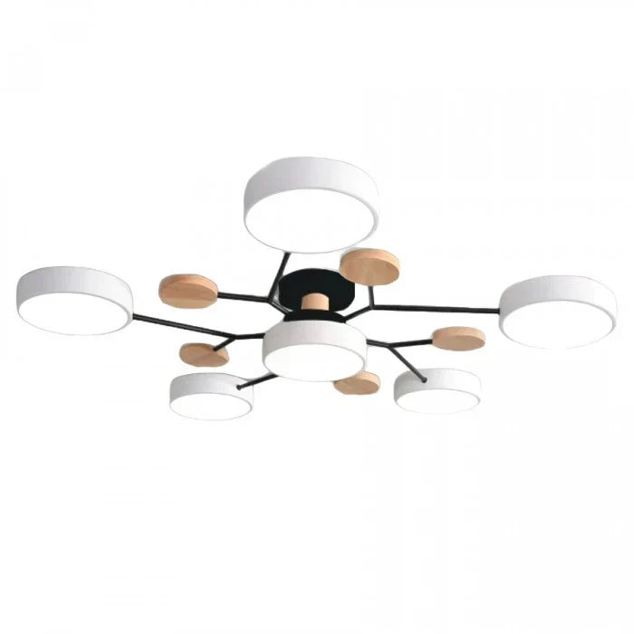 Stylowa Skandynawska Lampa Sufitowa LED Wieloramienna
