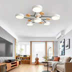 Stylowa Skandynawska Lampa Sufitowa LED Wieloramienna