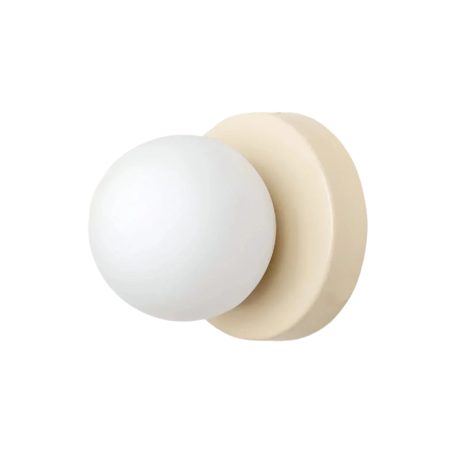 Minimalistyczna skandynawska okrągła szklana lampa ścienna