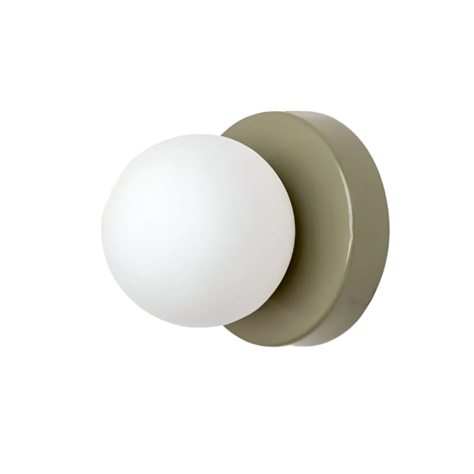 Minimalistyczna skandynawska okrągła szklana lampa ścienna