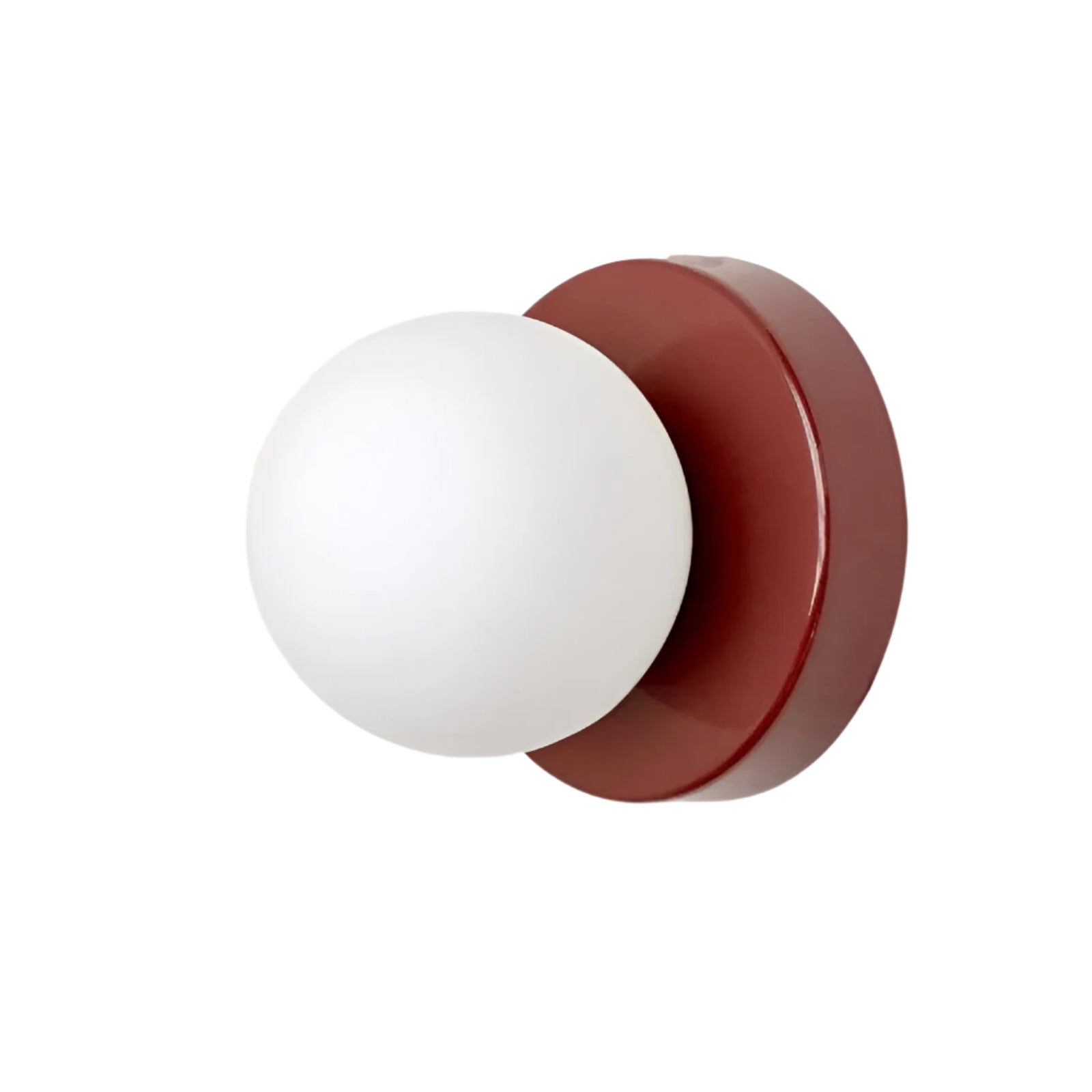 Minimalistyczna skandynawska okrągła szklana lampa ścienna