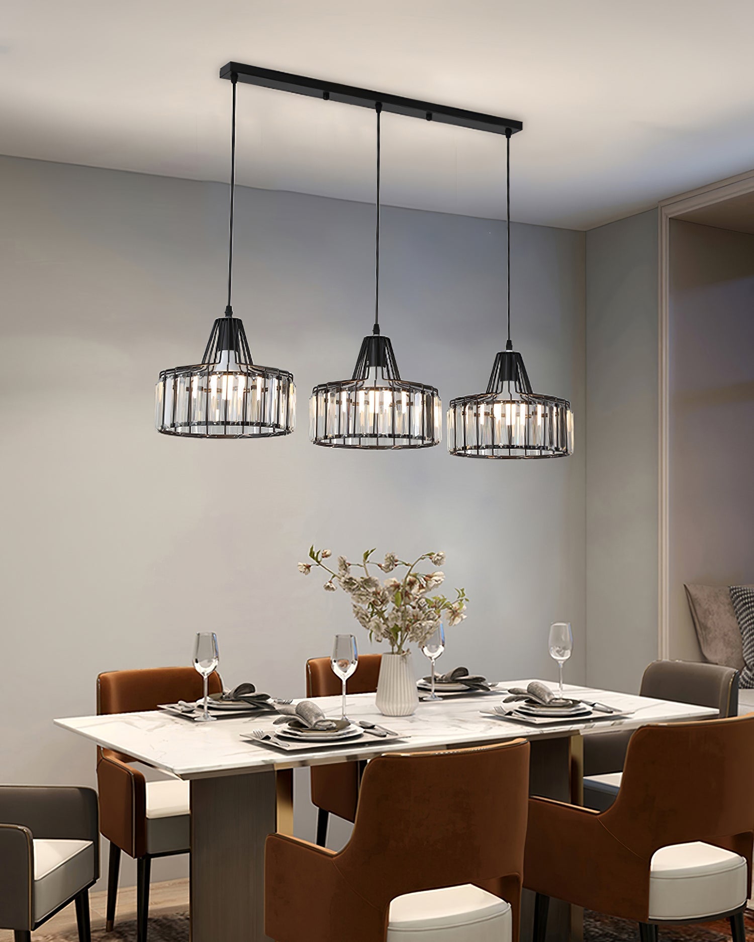 Lampa wisząca Bruckner Crystal