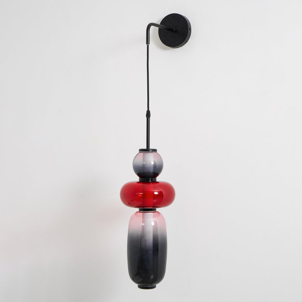 Wyrafinowany szkło kandyzowanego lampa ścienna